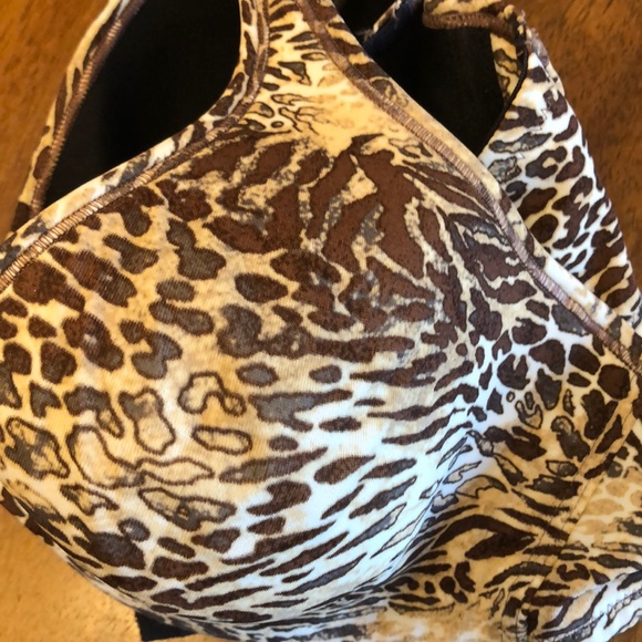Hanes 36D padded underwire bra leopard - Picture 5 of 5